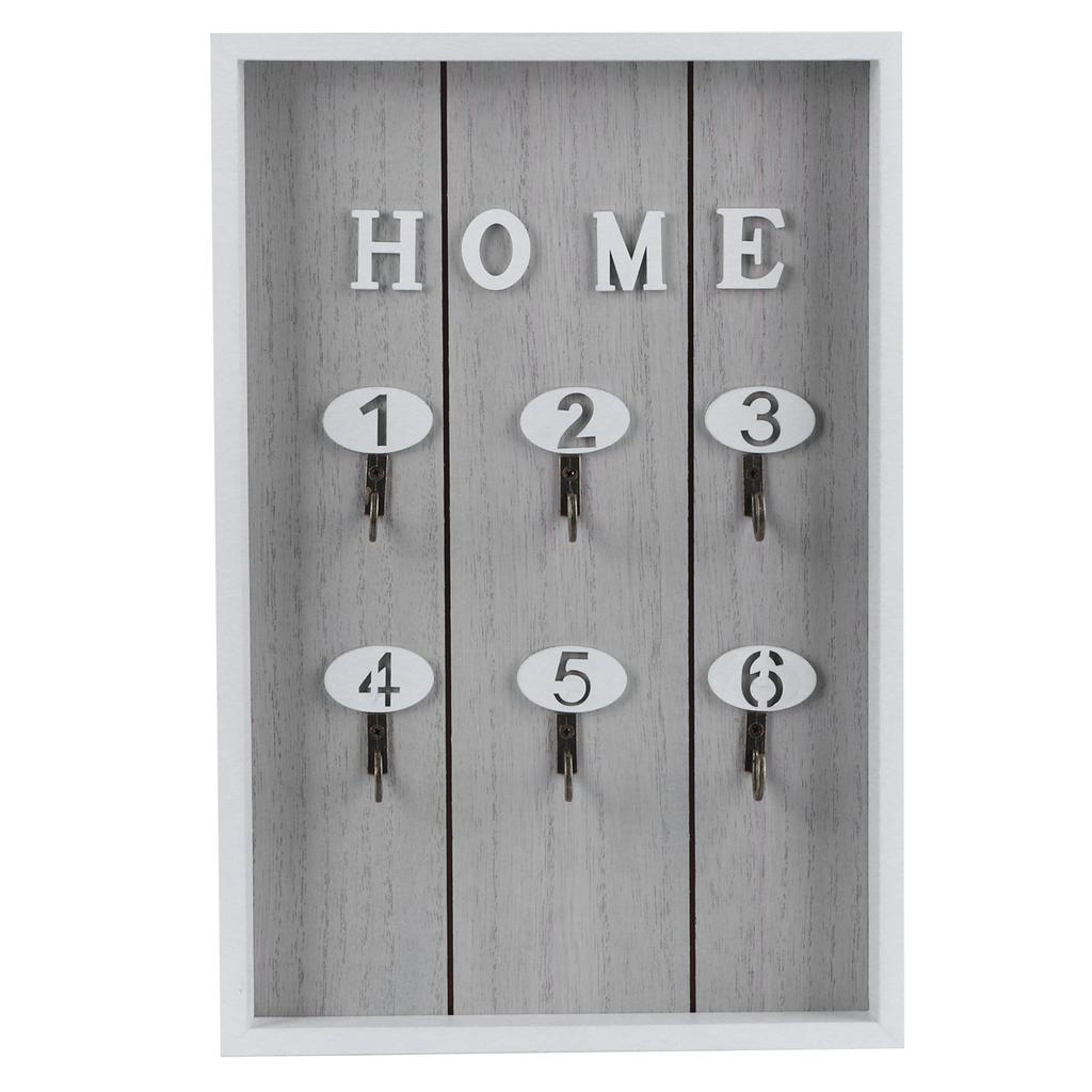 WallMounted Key Rack Wooden Key Organizer Hanger Decorative Key Hanging Holder Decor