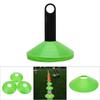 10 Pcs Practical Mini Field Cone Discs Marker Soccer Football Sports Speed Training Tool(Green)