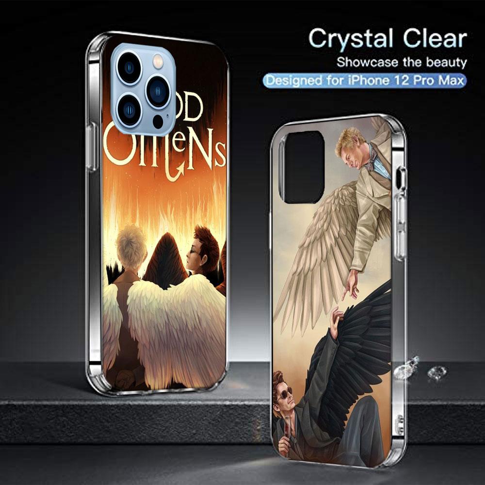 Чехлы для телефона Good Omens TV для iPhone 17E 16E 17 Air 16 Pro Max 15 Pro 14 Plus 11 13 12 Mini Чехлы Совместимые с Sui