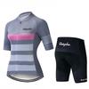 Womens Cycling Jersey Set Quick-Dry Breathable Short Sleeve Bike Apparel Sportswear