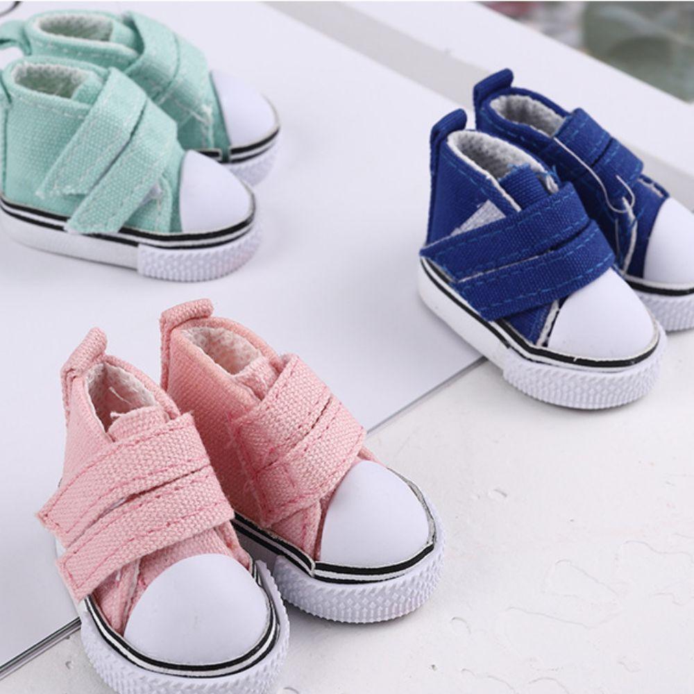 1 Pair DIY Doll Canvas Shoes Mini Doll Sneakers 1/6 Scale Mini Sneakers Blythe Doll Toy