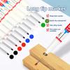 Long Nib Head Markers 20mm Deep Hole For Metal Perforating Pen Waterproof Bathroom Woodworking Decoration Multi-Purpose