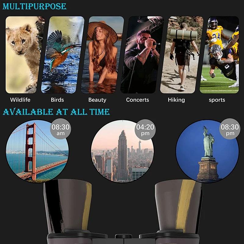 Бинокли наивысшей мощности/телескоп ночного видения Хд бинокулярный