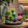 Декорация для аквариума, искусственное растение для аквариумов, фигурка-модель растения для гибкого акваскейпинга