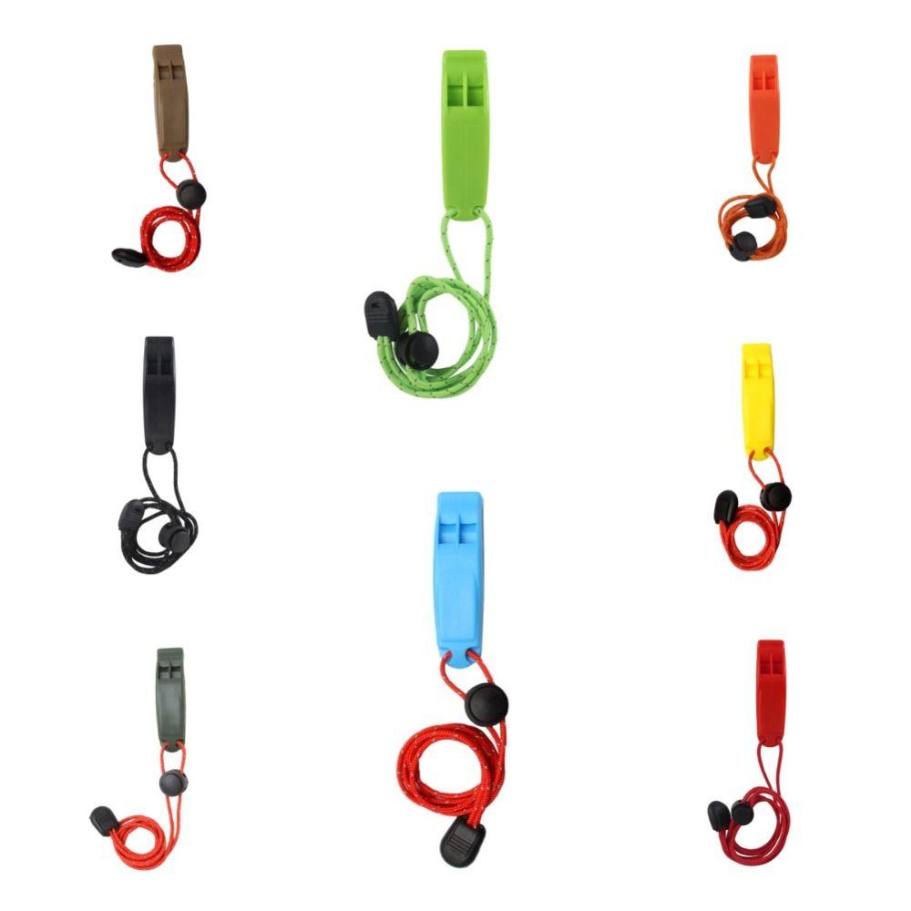 Loud Outdoor Survival Whistle Anti loss Clip Rescue Emergency Whistle Water Sport Rescue