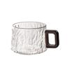 Wooden Handle Glass Tea Cups High Temperature Resistant Water Cups Stylish Milk Juice Cups  Office