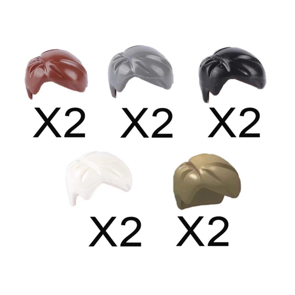 City Building Blocks Body Character Clothing Accessories Helmet Hat Colorful Hair Hairstyle Mini Brick Compatible Toy Gift X040