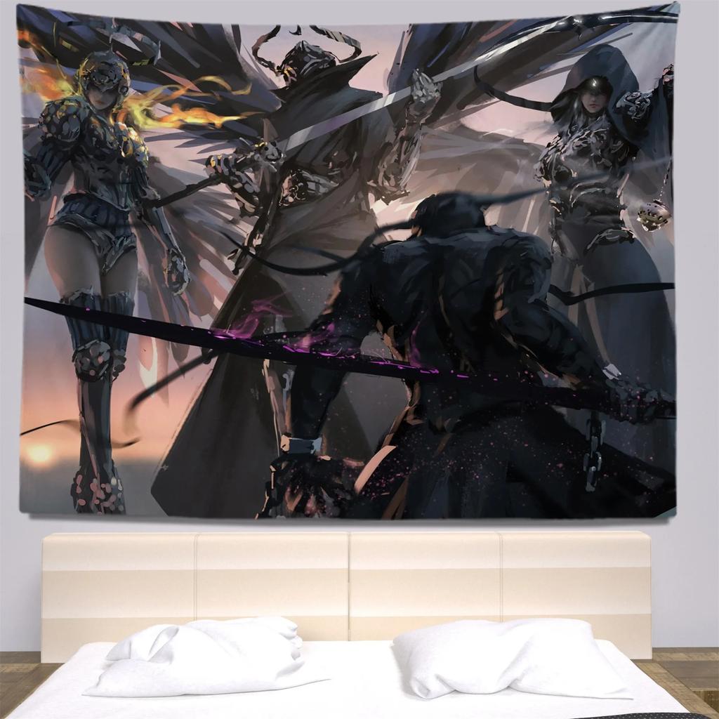 Декоративный гобелен в стиле иллюстрации персонажа из мультфильма для украшения стен дома, офиса, гостиной, гобелен