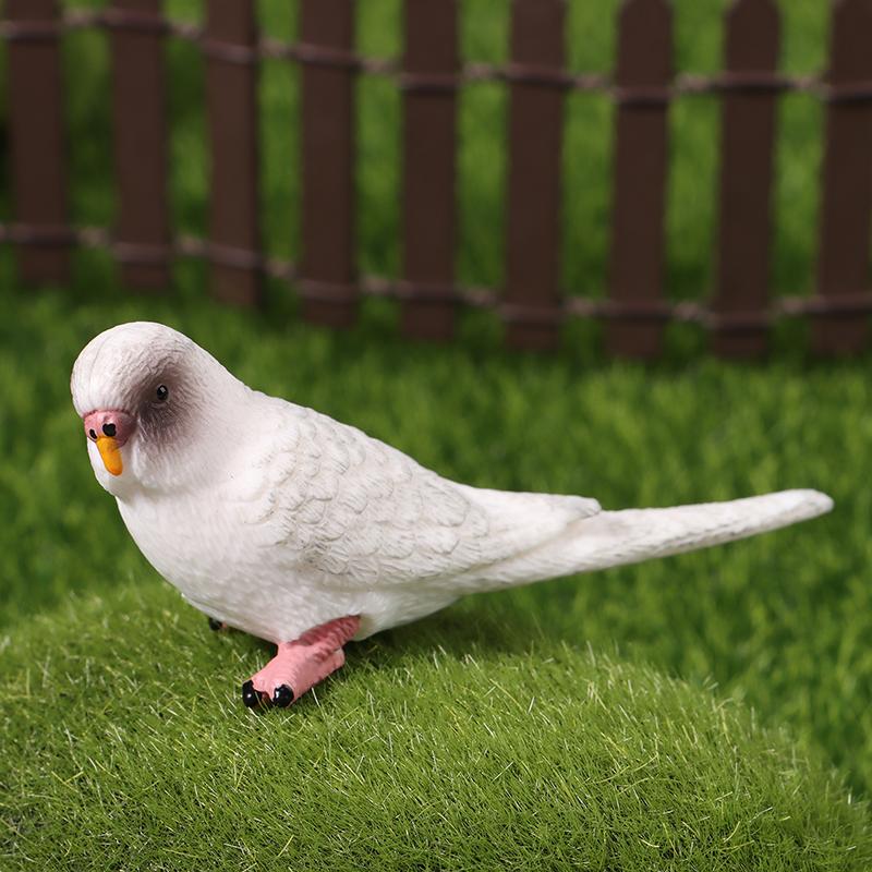 Simulation Parakeet Miniature Landscape Ornament Artificial Bird Model Props