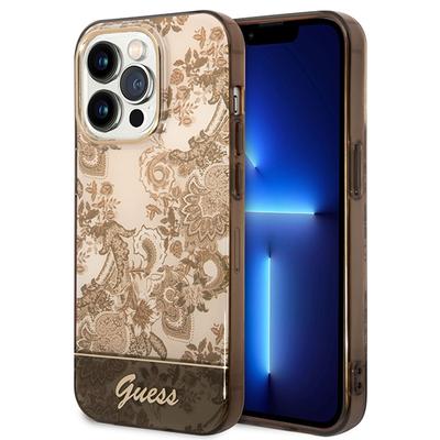 Guess Guhcp14Lhgplhc iPhone 14 Pro 6,1 Охра Жесткий чехол Коллекция Фарфор