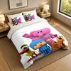 3Pcs Bedding SetPocoyo Soft Bed Sheet and Two Pillowcases Home Bedroom Decor