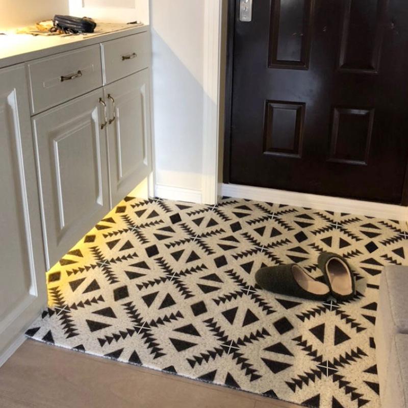 Door Floor Mats For Home Use, High-End Door Dirt-Resistant And Easy To Take Care Of, Non-Slip Foot Mats, Door Entrance Dust Removal Carpet