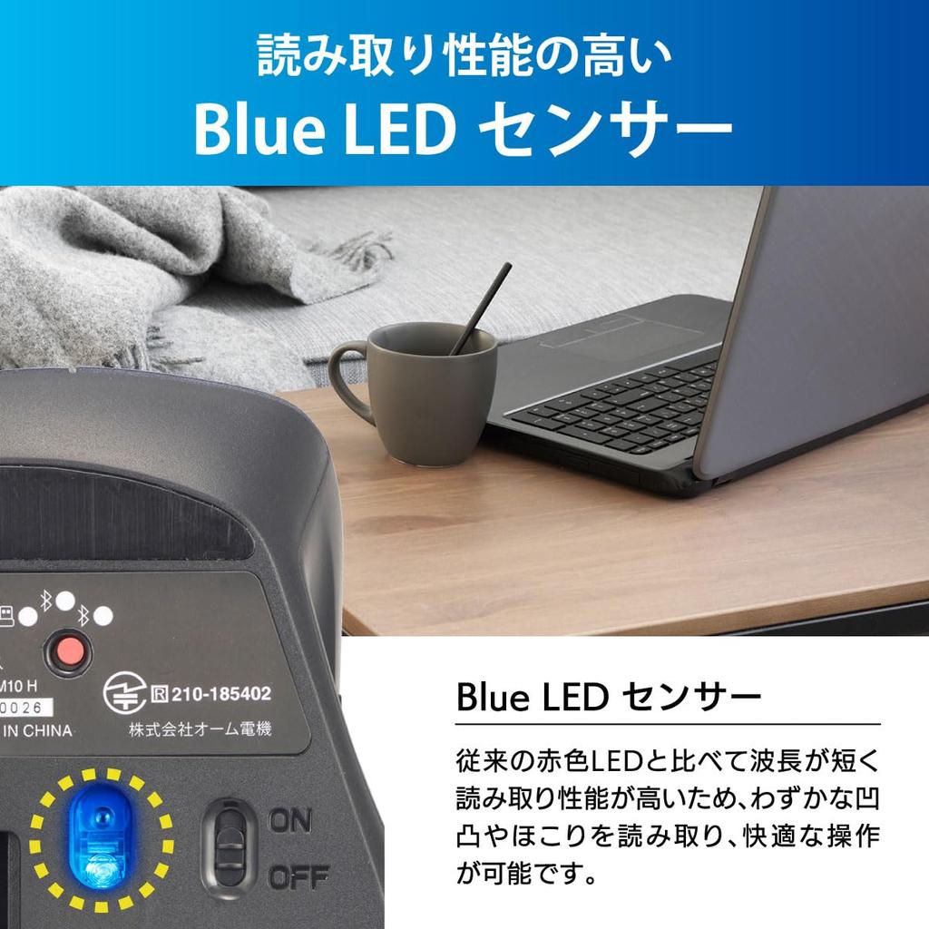 Ohm Electric PCGEAR Wireless Mouse, Bluetooth, Compatible with 3 Devices, Side Scrolling, Quiet Click, Gray, Medium, PC-SMBWM10 H 01-3599 OHM