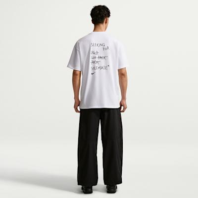 Nike Sportswear T Shirts Men's White Crew Neck Moderate