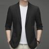 Мужской приталенный пиджак в стиле business casual на осень 2024 года для мужчин среднего возраста
