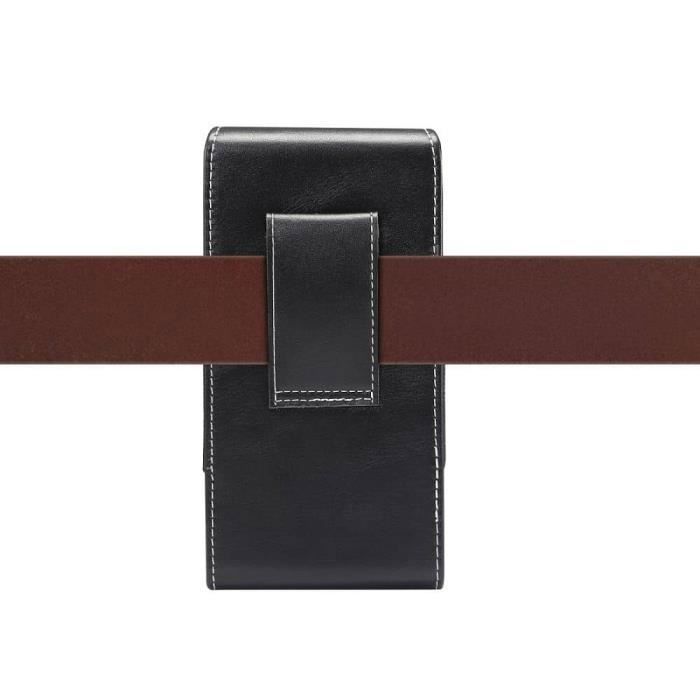 Housse De Ceinture - Wiko - Sunny4 - Cuir Synthétique - Fermeture Magnétique - Résistante À L'eau
