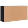 Shoe Bench Black Oak Effect 103 x 30 x 54.5 cm Engineered Wood