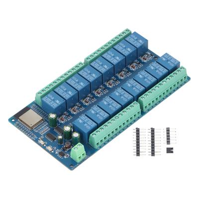 Модуль реле 16 каналов для ESP32WROOM Плата разработки реле для умного дома DC512V