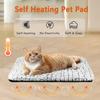 1pc Pet Bed Ultra Soft Cat And Dog Pad With Removable Cover Heated Non-Slip Pet Warm Mat Thermal Blanket Small Dog Bed