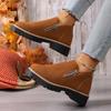Women Comfortable Ankle Boots New Casual Anti-slip Platform Boots Fashion Outdoor High Top Wedding Shoes Women De Mujer