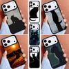 Чехол для телефона с силуэтом кошки для iPhone 16e 15 14 13 12 17 Pro Max Plus Air 17pro Cover Coque