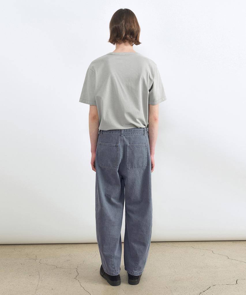 INSILENCE Garment-Dyed Boxy Fit T-Shirt Ash Beige