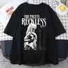 The Pretty Reckless Рок-Арт Футболка Унисекс с Коротким Рукавом Черная Все Размеры AE49 Унисекс Футболка