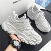 Designer Men's Sneakers  Fashion White Comfortable Running Shoes Man Anti Slip Platform Casual Sneaker Tennis Training Shoes