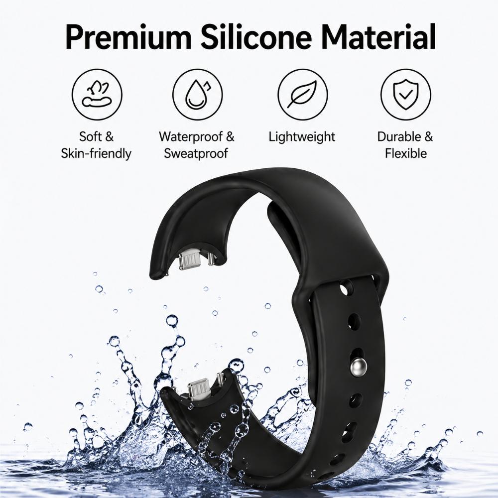 Для Xiaomi Band 8 9 10 Ремешок Аксессуары для Смарт-часов Силиконовый Спортивный Сменный Браслет pulseira correa Для MiBand 10 Браслет