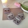 Solid Color Girls Contact Lenses Box Lens Case Women Portable Cute Glasses Case Holder Eyes Care Tools Kit Set Container