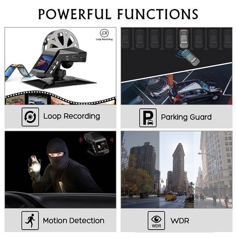 F100 1080P Full HD Dash Cam Автомобильный видеорегистратор с центральной консолью ЖК-автомобильный видеорегистратор