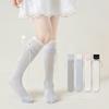 3pairs Girls Summer Thin Mesh Socks | Princess Style Calf/Knee-High Socks with Bowknot - Kids Girls Breathable Netting Stockings