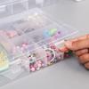 1Pcs Transparent Container Box Jewelry Button Hardware Tool Storage Organizer Case