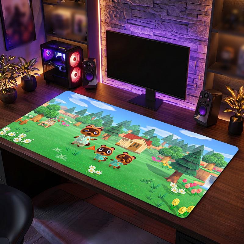 Big Mouse PadAnimal Crossing Extended Soft Desk Mat Gaming Office Computer Table Decor Mat