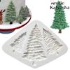 1Pcs 3 Grids Tree Silicone Fondant Mold Cake Decorating Tool Chocolate Molds Sugarcraft Cookie Mould