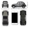 Welly 1/24 Citroen 2CV 6 Charleston Сплав Масштабная Модель Автомобиля Литье под Давлением Металл Статическая Коллекция Детская Игрушечная Машина Транспортные Средства Подарки