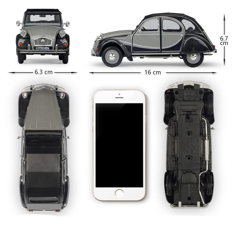 Welly 1/24 Citroen 2CV 6 Charleston Сплав Масштабная Модель Автомобиля Литье под Давлением Металл Статическая Коллекция Детская Игрушечная Машина Транспортные Средства Подарки