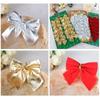 3 цвета 12/24 шт./комплект бантов бант рождественская елка подарок на вечеринку подарок на Рождество украшение новая подвеска на рождественскую елку украшение