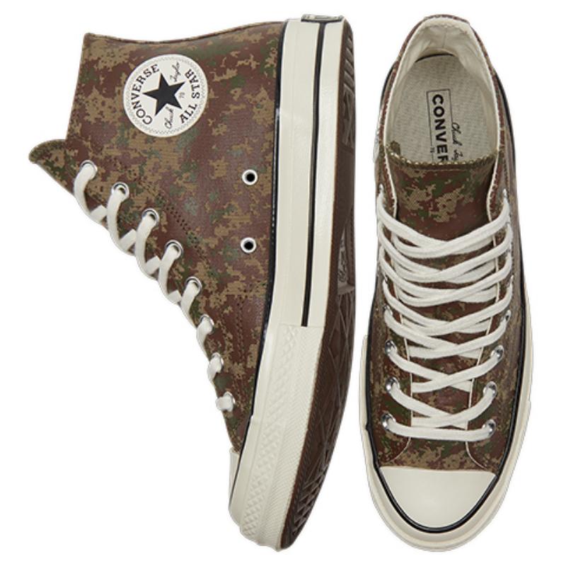 Converse Chuck Taylor All Star 70 Удобные и модные эспадрильи на высокой платформе Унисекс Коричневые и белые