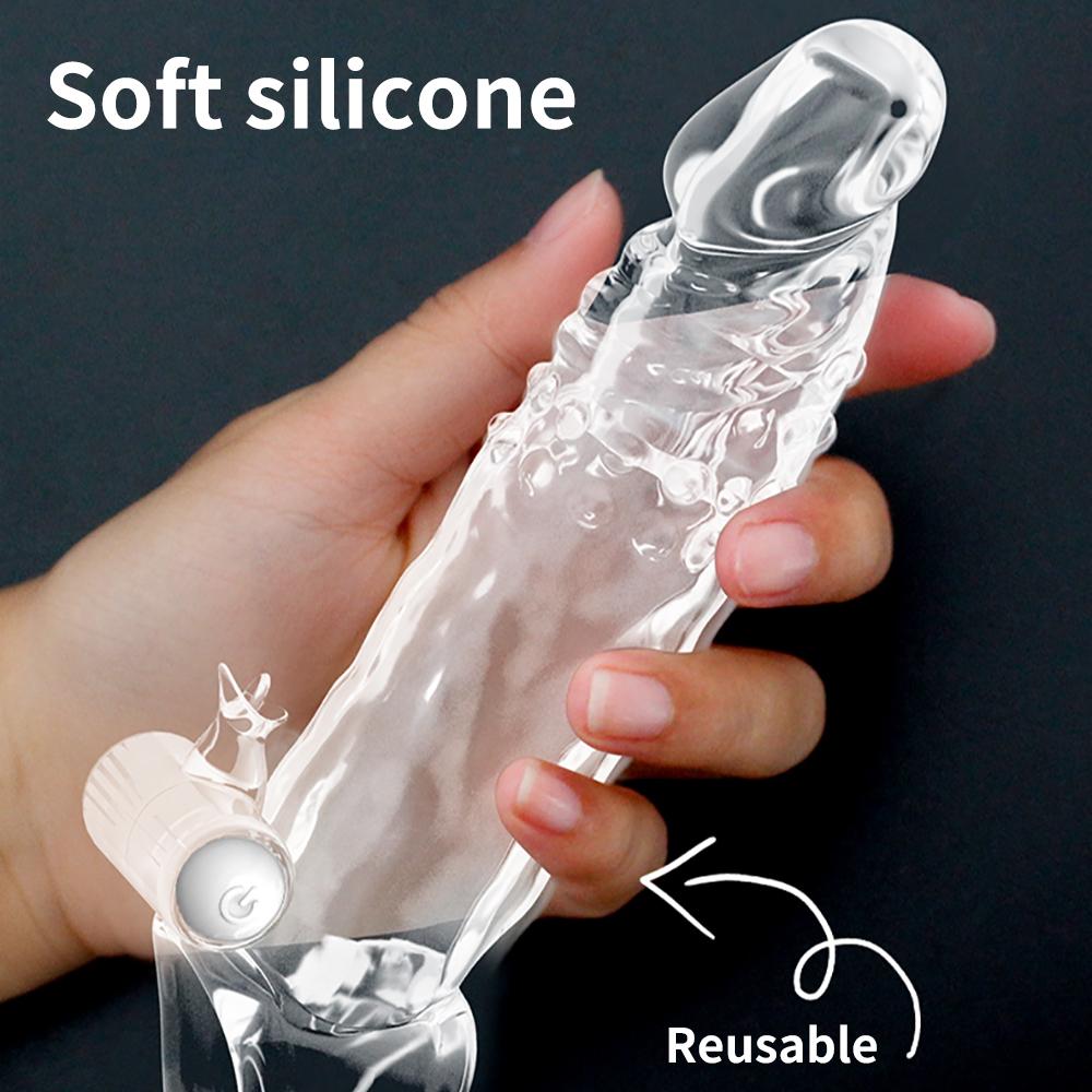 MELEON многоразовый презерватив удлинитель пениса задержка эякуляции чехол для члена удлинитель пениса вибратор секс-игрушки для мужчин товары для взрослых