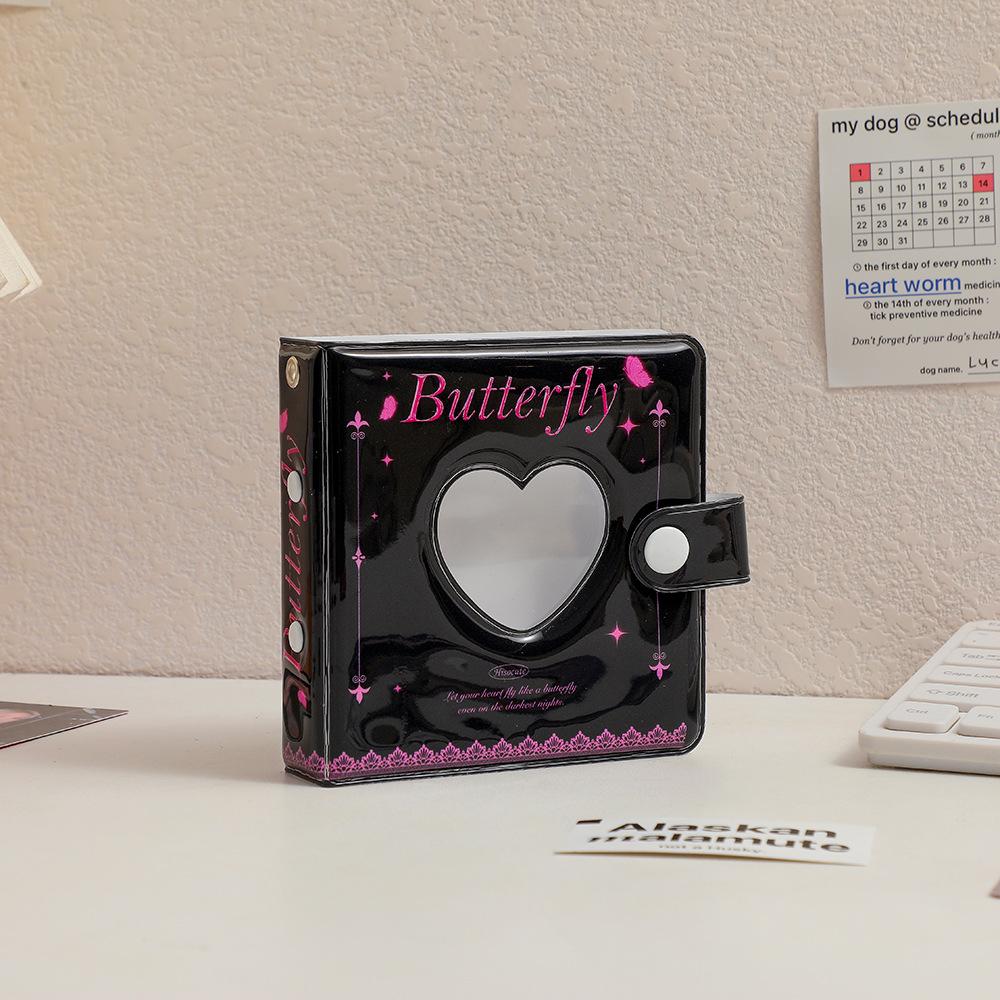 Новый Kawaii Love Heart Butterfly Карманный блокнот Kpop Фотокарта DIY Книга Журнал Дневник Планировщик Пуля Школьные канцелярские принадлежности