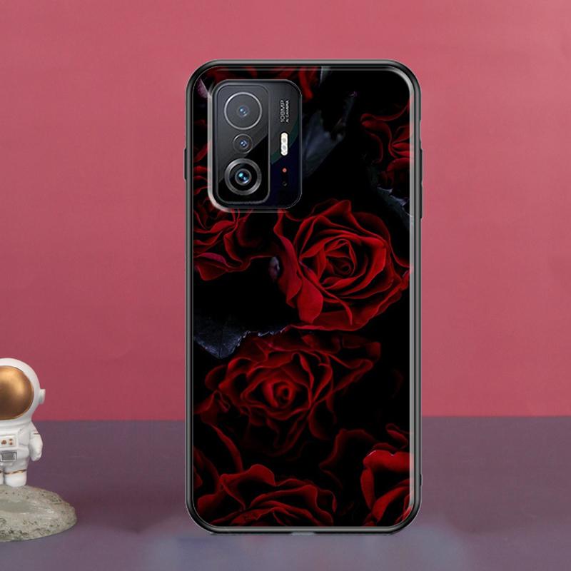 Чехол с изображением красной розы для POCO X5 X3 F5 Pro X4 F4 GT M5s C40 F3 для Xiaomi 13 Lite 12 11T 12T Pro 12X