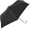Because Folding Sun and Rain UV Light PU Mini Tote Umbrella, Umbrella, Women's, Protection, Blocking, Piping, Bag, Black, B-095881