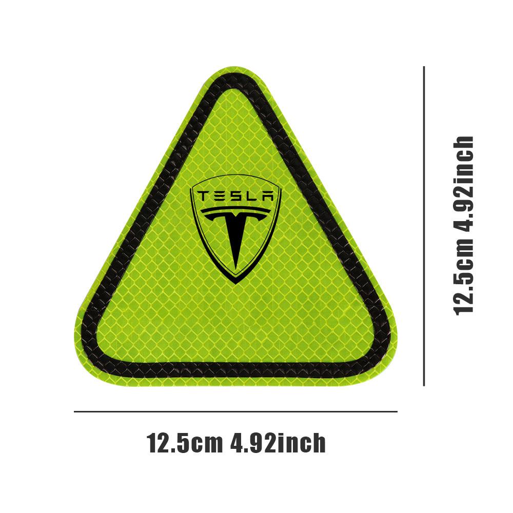 1pc 2/3pcs Reflective Warning Strip Tape Night Warning Stickers For Tesla Model 3 Y S X Roadster Bonina Auto Valve Accessories