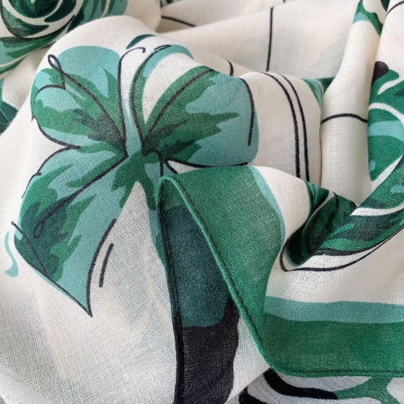 DKjiaFushi Soft Cotton Linen Feel Scarf