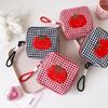 Cloth Checkered Fruit Plaid Stationery Bag Tomato Pen Bag Pencil Pouch  Girl Kids Children