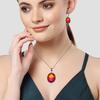Tourmaline Set Gemstone Gift Wedding Party Bi-Color Pendant,Earring,Ring