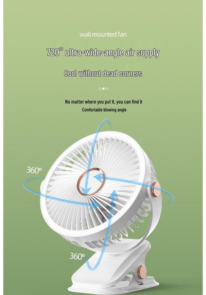USB Rechargeable Multi-Functional Folding Fan for Dorms and Offices - Quiet and Strong Wind 2026.