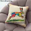 Geometric Colorful Rabbit Print Throw Pillow Covers Pattern Cushion Cover Suitable For Sofa Bedroom Car Pillow Cover