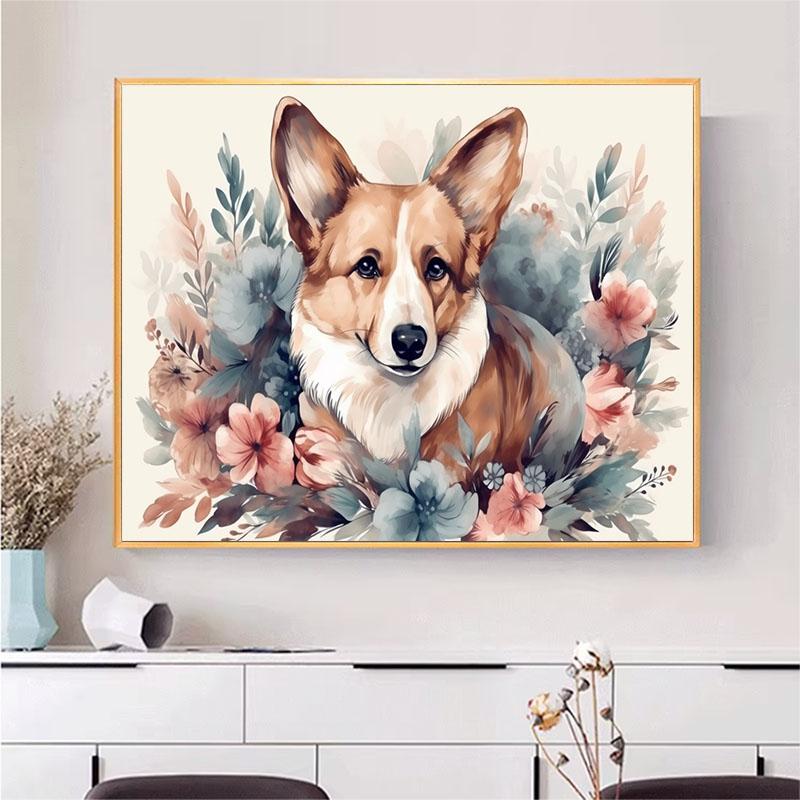 5d DIY Алмазная картина вышивка крестом милые животные корги алмазная вышивка мозаика домашний декор ремесла